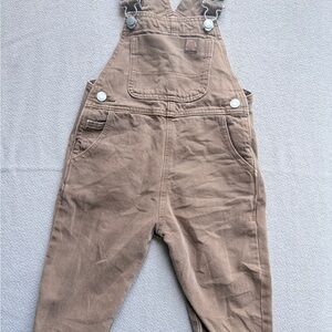 Zara Brown Overalls Relaxed Fit